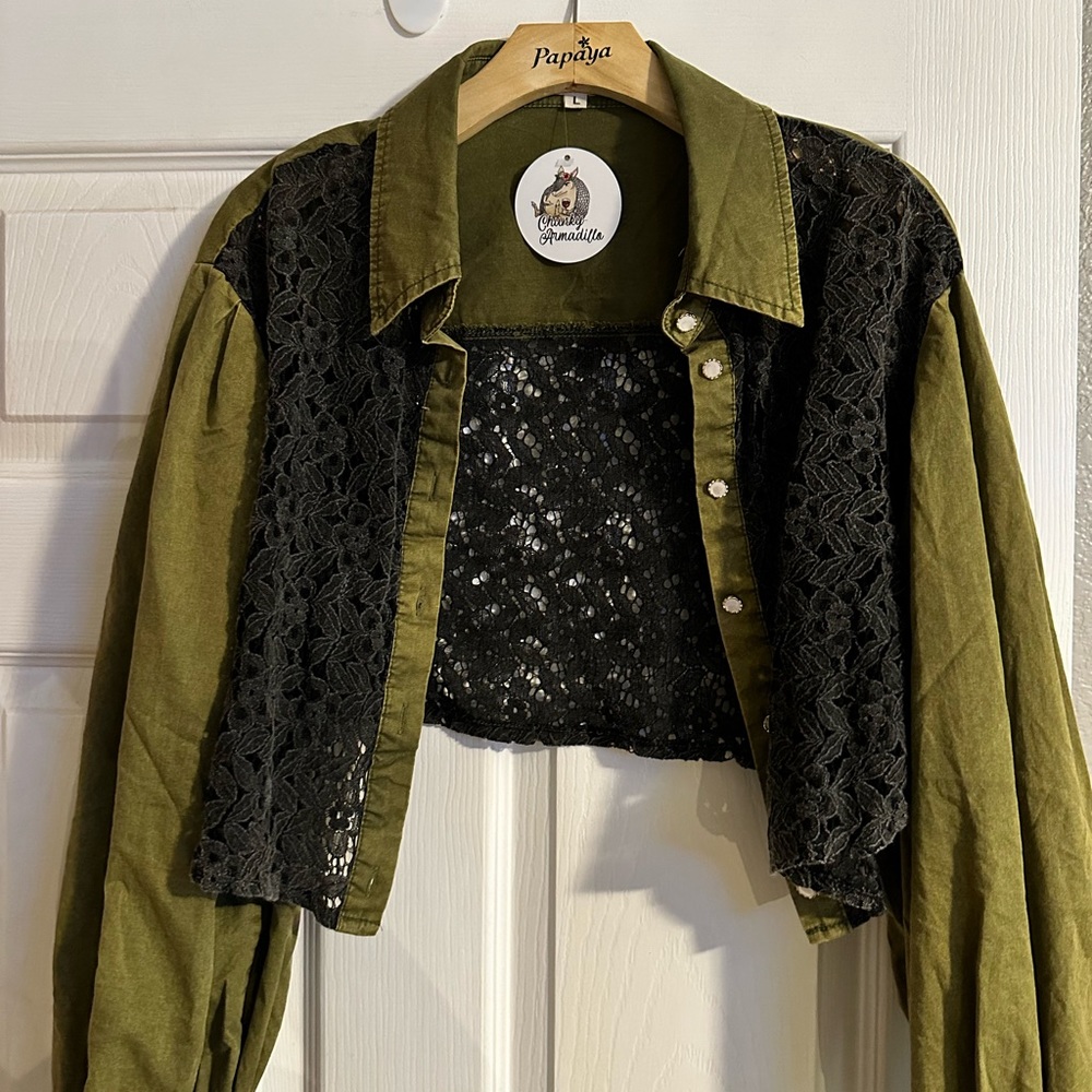 Lightweight crop/bolero jacket